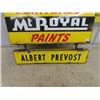 Image 8 : Mount Royal Paints Double Sided Porcelain Sign with Courtesy Panel 24'' x 37'' and 1'' Thick 