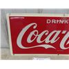 Image 2 : Drink Coca Cola Embossed Metal Sign 24'' x 10''