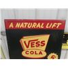 Image 2 : Vess Cola Metal Embossed Sign 26'' x 26''