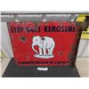 Image 1 : Standard Vacuum Oil Company Heavy Porcelain Elephant Kerosene Double Sided Flange Sign 24'' x 18'' 