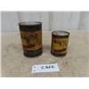 Image 1 : 2 Sharps Moly Oil Tin Cans, Base Oil and Top Oil, 8 and 4 Fluid Ounces - Both Full of Contents 