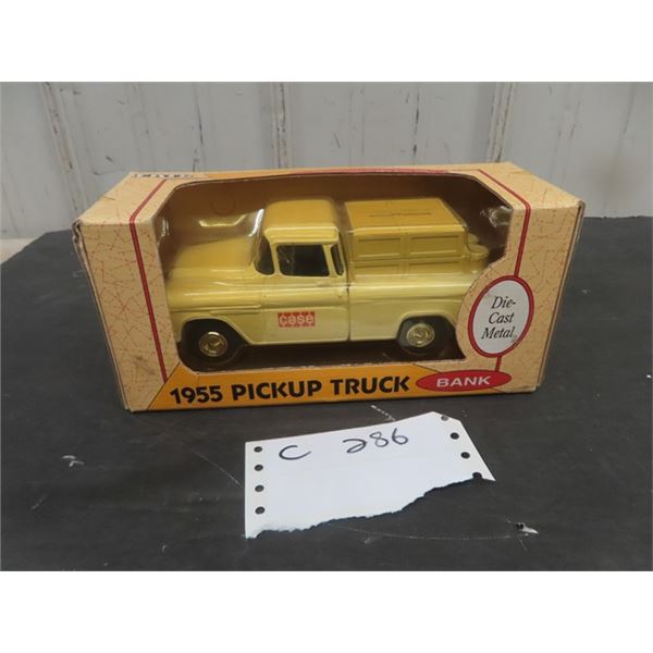 1955 Pick Up Truck Die Cast Bank in Box, ERTL - 1:25 Scale 