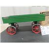 Image 2 : Mamod Metal Open Farm Wagon with Box, One End of Box Has No Flap - 5''x10''x4 1/2'' 