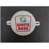 Image 2 : 2 White Rose Bottle Caps 2 3/4" Wide