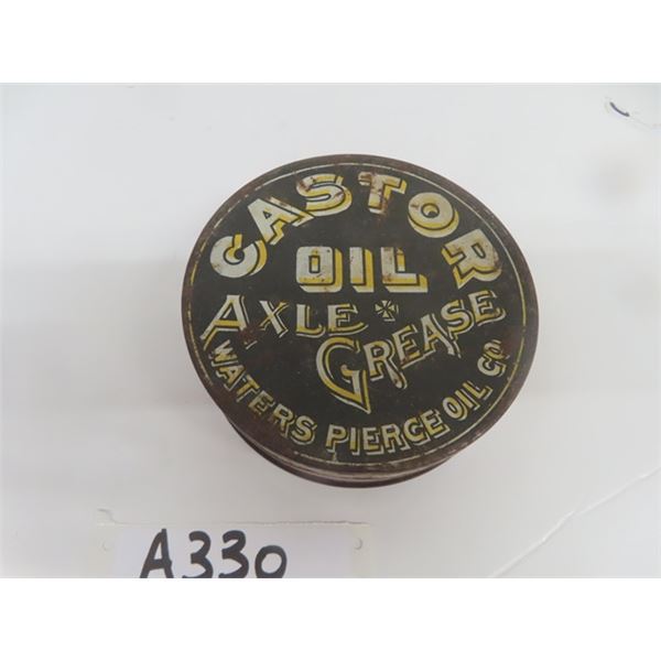 Castor Oil Axle + Grease Tin 1.5" deep by 5 1/4" wide