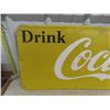 Image 2 : Drink Coca-Cola Metal Bottle Sign Made in Canada 1951 17.5"×57"