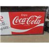 Image 3 : Huge Metal + Wood Framed Metal Coke Adds Life Sign 48.5"×119"- Made in Canada 1978