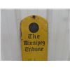 Image 2 : Large Metal Winnipeg Tribune Thermometer 8"×39"