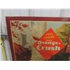 Image 2 : Spectacular Orange Crush Cardboard Double Easel Back Sign - Made in Canada 25.5" x 37.5"