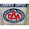 Image 8 : Dominion Automobile Association Metal Double Side Flange Sign 2" x 19.5" x 20" 