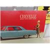 Image 3 : 1964 Chevelle Malibu Super Sport Coupe Dealership Cardboard Display Sign 18" x 32" 