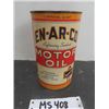 Image 2 : En-Ar-Co Motor Oil- Slate Boy 1 Quart Oil Tin