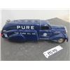 Image 2 : Vintage Pressed Steel Tanker Truck 15" Long- Repainted + Decalled ' Pure Oil Co'