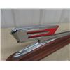 Image 2 : 1948 Chevrolet  Hood Ornament Mounted to Wood 19" Long