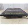 Image 2 : Budweiser ' On Draught' Neon Look Sign - Plastic Body + Face 18"×18"