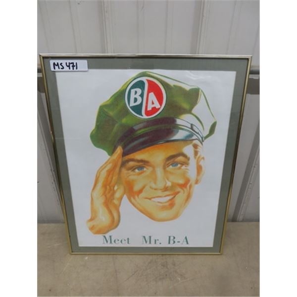 British American ' Meet Mr. B/A' Framed Print 20 ×24 