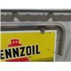 Image 8 : Pennzoil ' Ask For It' Double Sided Hanging Sign With Wall Mount Bracket 18"×22.5"