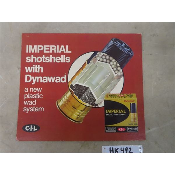 CiL Imperial Shotshells Cardboard Display Sign, Shotgun Shell on 1 Side ...