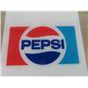 Image 3 : Pepsi + 7Up Plastic Advertising Signs From Drink Machines: 16"×18" & 10"×23"