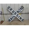 Image 1 : Railroad Crossing Sign - Metal , Each Panel 9" x 48" 