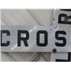 Image 2 : Railroad Crossing Sign - Metal , Each Panel 9" x 48" 