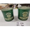 Image 2 : 2 Radio Oil Grease Tins: Cup + Axle - Both 5"×5"