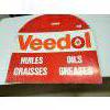 Image 1 : Veedol 2 Sided Metal Sign- Tombstone Shape 30"×30"