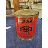 Image 1 : Penoco Black Harness Oil Tin - Winnipeg- with Product , Rare + Clean - Believed to be early 1900's ,