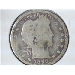 1898-S Barber Quarter