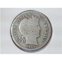 1913 Barber Dime