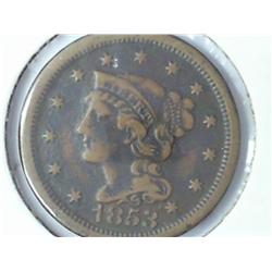 1853 US Large Cent