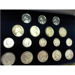 WWII Collection Contains: 5 Silver Quarters,