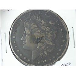 1891-S Morgan Silver Dollar