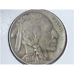 1938-D Buffalo Nickel