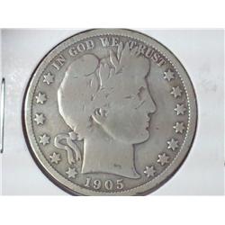 1905-O Barber Half Dollar (VG)