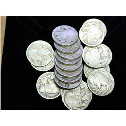 20 Undated Buffalo Nickels