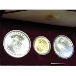 1983-4 Los Angelas Olympiad 3 Coin Set (UNC)