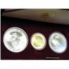 Image 1 : 1983-4 Los Angelas Olympiad 3 Coin Set (UNC)