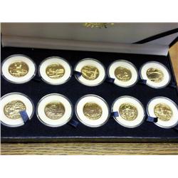 2005-6-10 Statehood Quarter 24k Gold Plated Edit.