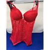 Image 1 : Red Lace Corset and Panty- Size M
