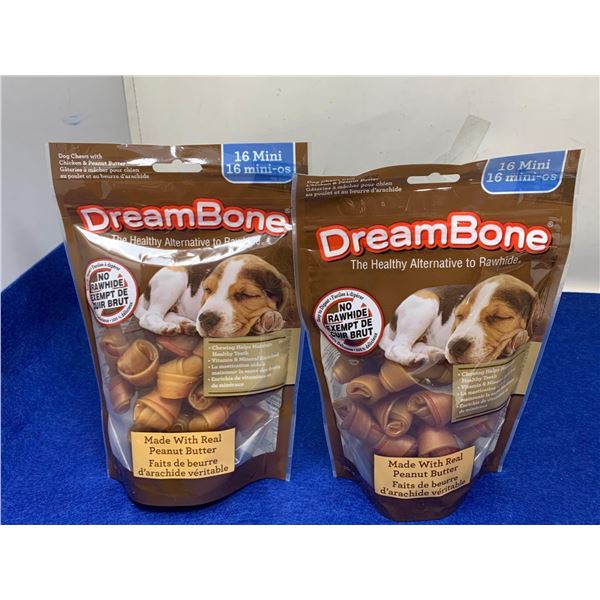 DreamBone Peanut Butter Mini Dog Treats (2 x 256g)