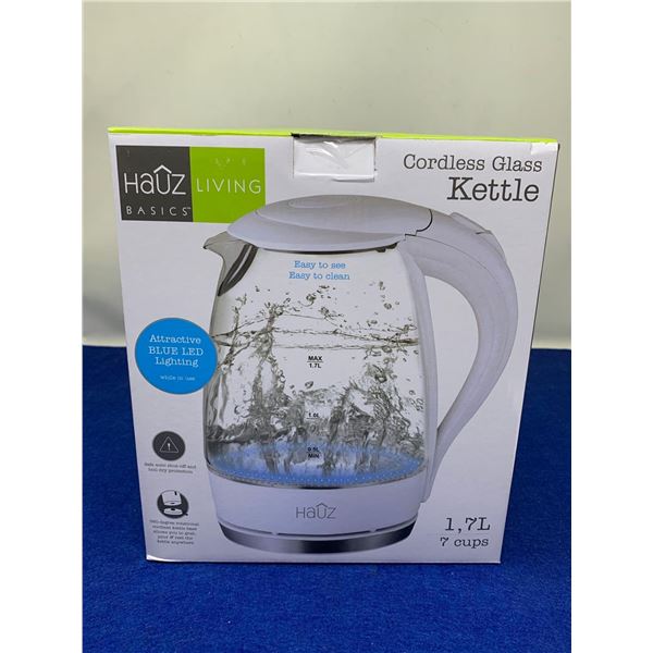 Hauz Basics Living Cordless Glass Kettle (1.7L)
