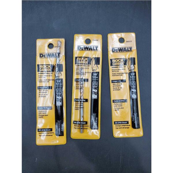 DeWalt 1/4in Hammer Drill Bit (3ct)