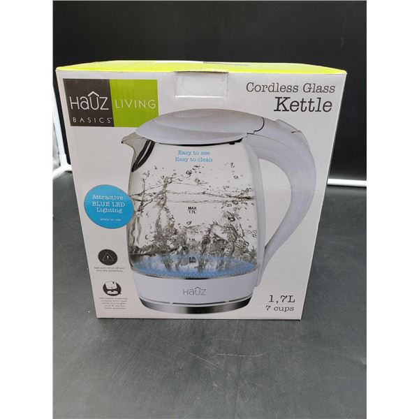 Hauz Living Cordless Glass Kettle (1.7L)