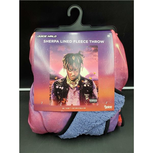 Sherpa Line Fleece Throw JuiceWrld