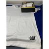 Image 3 : Cat Athletic Fit Crew Whitre Mens T Shirts Medium Lot of 4