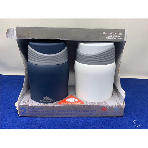 High Sierra 24 OZ Insulated SS Food Jarss Lot of 2
