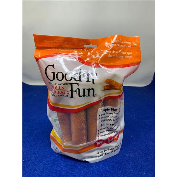 Good N Fun Triple Flavour Rolls Dog Treat 486g