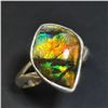 Image 2 : Silver Canadian Ammolite (Pic Is Only For Sample,You Will Receive A Similar One) Ring, Suggested Ret