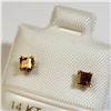 Image 3 : 14K Yellow Gold Citrine(0.35ct) Earrings, Made in Canada, Suggested Retail Value $200